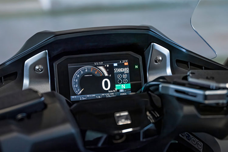 Honda Forza 750 trang bị công nghệ thông minh và hiện đại